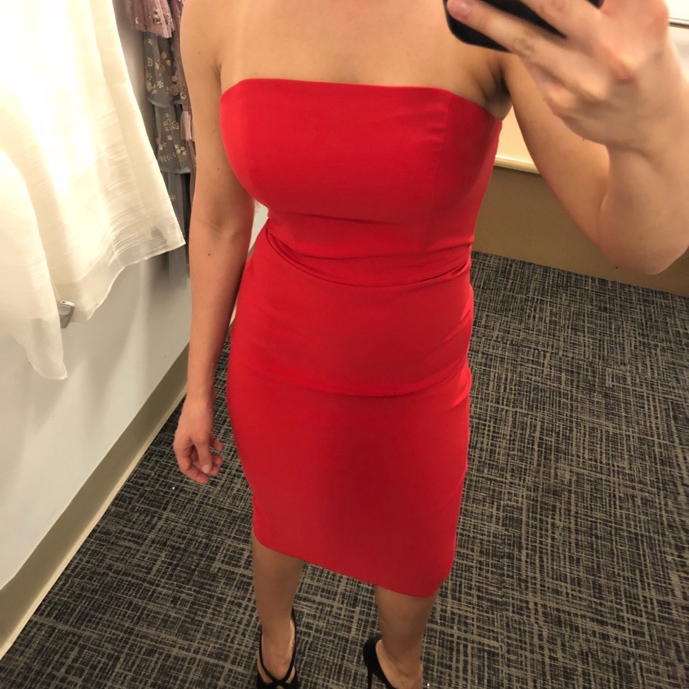 Maria Bianca Nero Size 8 Res strapless dress